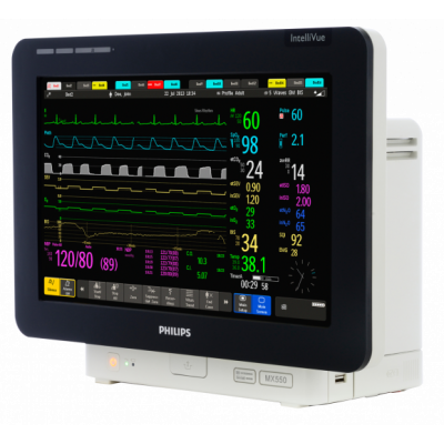 Медицинский модульный прикроватный монитор пациента IntelliVue MX550 Philips